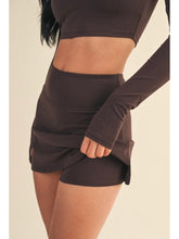 Load image into Gallery viewer, Chocolate A-line Skort