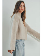 Load image into Gallery viewer, Taupe & Ivory Two Toned Sweater