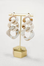 Load image into Gallery viewer, Cream Lucite Chain Earrings
