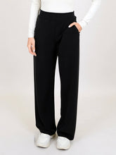 Load image into Gallery viewer, Black Scuba Wide Leg Pants
