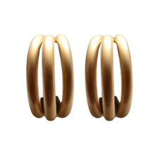 Load image into Gallery viewer, Gold Triple Statement Hoops
