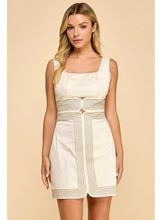 Load image into Gallery viewer, Cream Stitch Detail Dress
