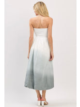 Load image into Gallery viewer, Ivory &amp; Grey Ombré Strapless Dress
