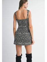 Load image into Gallery viewer, Leopard Jacquard Mini Dress
