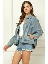 Load image into Gallery viewer, Oversized Denim Jacket
