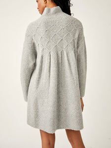 Free People Gray Jaci Sweater Dress