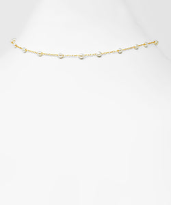 Baroque Pearl Chain Drop Necklace
