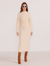 Load image into Gallery viewer, MinkPink Winter White Layla Ribbed Sweater
