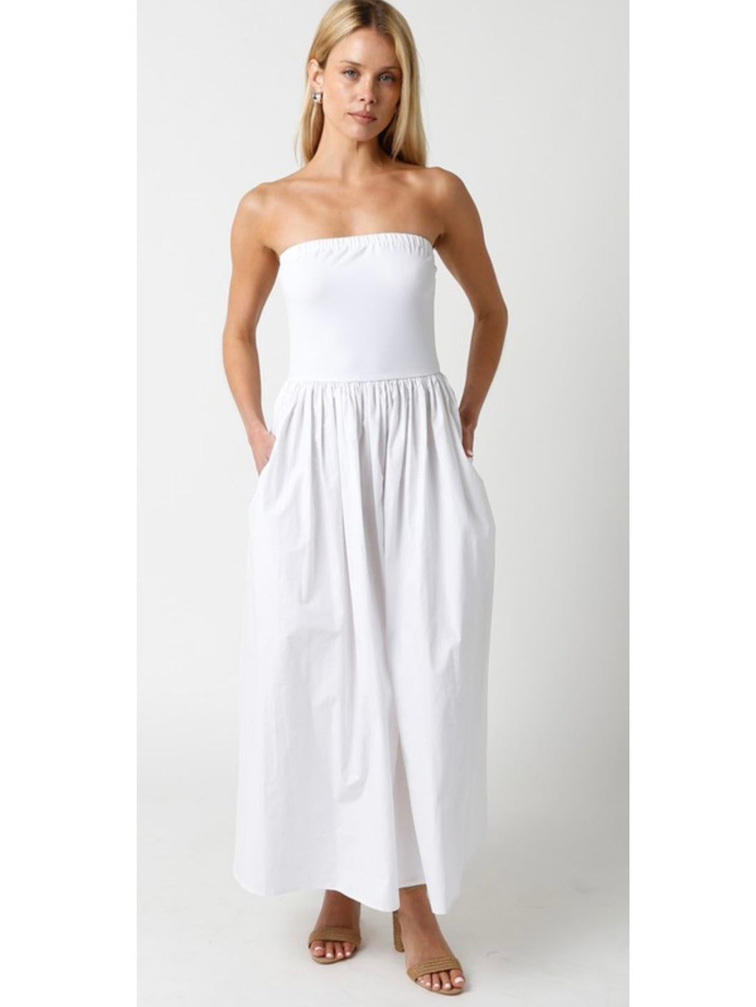 White Vivian Maxi Dress