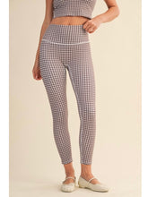 Load image into Gallery viewer, Brown Gingham Leggings

