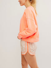 Load image into Gallery viewer, Free People Neon Coral Intercept Pullover
