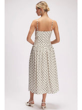 Load image into Gallery viewer, White Polka Dot Midi Dress
