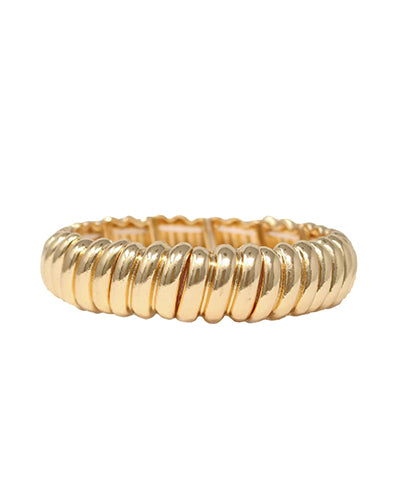 Gold Cobra Link Chain Bracelet