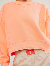 Load image into Gallery viewer, Free People Neon Coral Intercept Pullover
