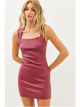 Load image into Gallery viewer, Crimson Matte Foil Dress
