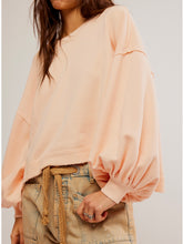 Load image into Gallery viewer, Free People Summer Peach Trish Sweatshirt
