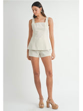 Load image into Gallery viewer, Oatmeal Linen Mix Shorts Set
