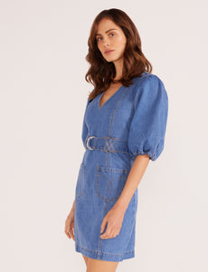 MinkPink Denim Peyton Dress