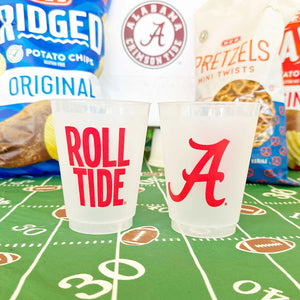 Frosted Shatterproof Roll Tide Cups