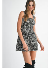 Load image into Gallery viewer, Leopard Jacquard Mini Dress
