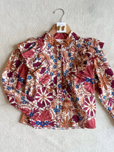 Load image into Gallery viewer, Cream &amp; Rust Print Top
