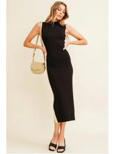 Load image into Gallery viewer, Black &amp; Cream Midi Dress
