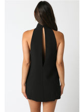 Load image into Gallery viewer, Black Aimee Halter Dress
