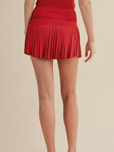 Load image into Gallery viewer, Cherry Pleated Tennis Skort

