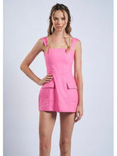 Load image into Gallery viewer, Pink Linen Mini Dress
