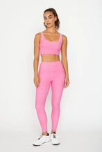 Load image into Gallery viewer, Cream Yoga Barbie Pink Nancy Ribbed Leggings
