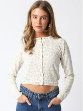 Load image into Gallery viewer, (PREORDER) Cream Leopard Print Cardigan
