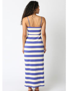 (PREORDER) Blue Dallas Stripe Maxi Dress