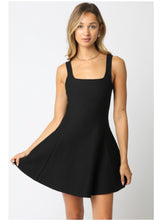 Load image into Gallery viewer, Black Fit &amp; Flare Dress
