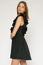 Load image into Gallery viewer, Black Ruffle Sleeve Dress
