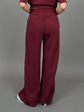 Load image into Gallery viewer, Oxblood Scuba Soft Knit Pants
