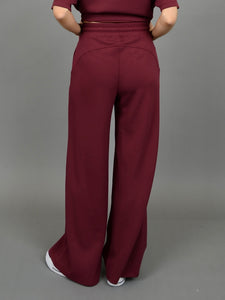 Oxblood Scuba Soft Knit Pants