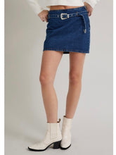 Load image into Gallery viewer, Indigo Buckle Denim Skirt
