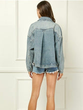 Load image into Gallery viewer, Oversized Denim Jacket
