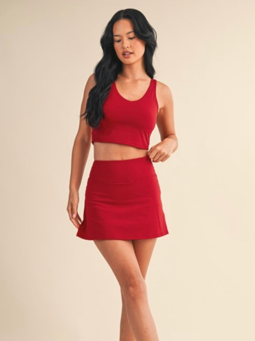 Cherry Cropped Tank