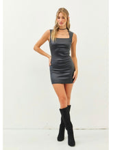 Load image into Gallery viewer, Black Matte Foil Dress
