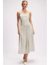 Load image into Gallery viewer, White Polka Dot Midi Dress

