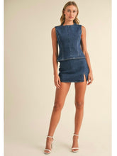 Load image into Gallery viewer, Denim Open Back Top &amp; Skirt Set

