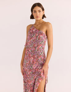 MinkPink Amelia Floral Ruffle Maxi Dress