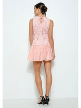 Load image into Gallery viewer, Light Pink Floral Tiered Mini Dress
