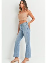 Load image into Gallery viewer, Light Vintage Wash Slim Bootcut Denim
