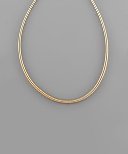 Gold Omega Chain Necklace