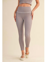 Load image into Gallery viewer, Brown Gingham Leggings
