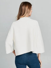 Load image into Gallery viewer, Ivory Ribbed Mock Neck Top
