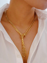 Load image into Gallery viewer, Gold Y Drop Chain Necklace
