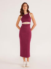 Load image into Gallery viewer, MinkPink Plum Stacy Midi Dress
